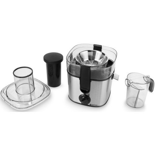Соковыжималка центробежная VITEK VT-1600 стальной/черный