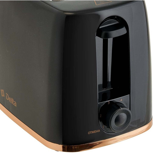 Тостер Delta DL-6901 черный