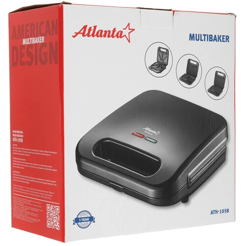 Мультипекарь ATLANTA ATH-1058 черный
