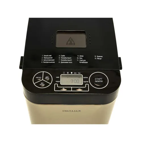 Хлебопечь DELTA LUX DL-8008В золотистая