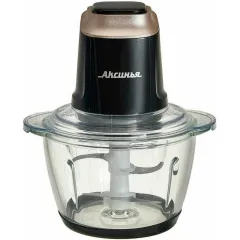 Измельчитель АКСИНЬЯ КС-501 черный/золотой/стекло