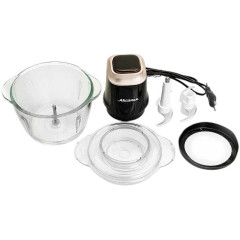 Измельчитель АКСИНЬЯ КС-501 черный/золотой/стекло