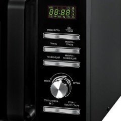 Микроволновая печь BBK 25MWC-991T/B, 25 л., гриль, конвекция, черная (Э/М)