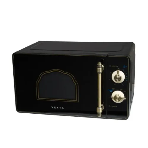 Микроволновая печь VEKTA MS720HRB, 20 л., черная (М) (ретро)
