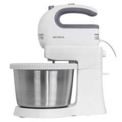 Миксер с чашей SUPRA MKS-605 белый/серый/нерж