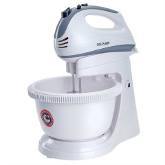 Миксер с чашей DELTA DE-7901C белый/серый