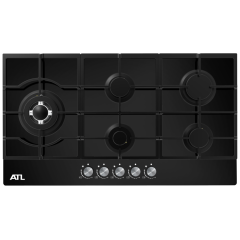 Стол газовый ATL 4 TB 90 BK MSTGF (*7)