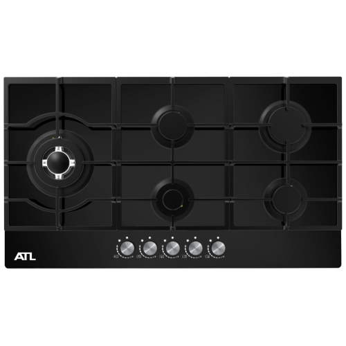 Стол газовый ATL 4 TB 90 BK MSTGF (*7)