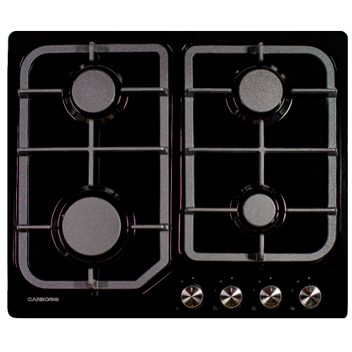 Стол газовый CARBONUS 4 PA 60 BK MSGQ