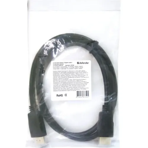 Кабель HDMI - HDMI 1 м DEFENDER (87350) HDMI-03 HDMI M-M, VER 1.4