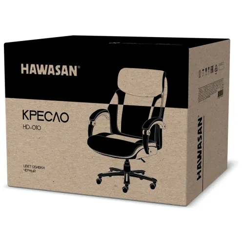 Кресло HAWASAN Voyager HD-01 экокожа, черное (*11)