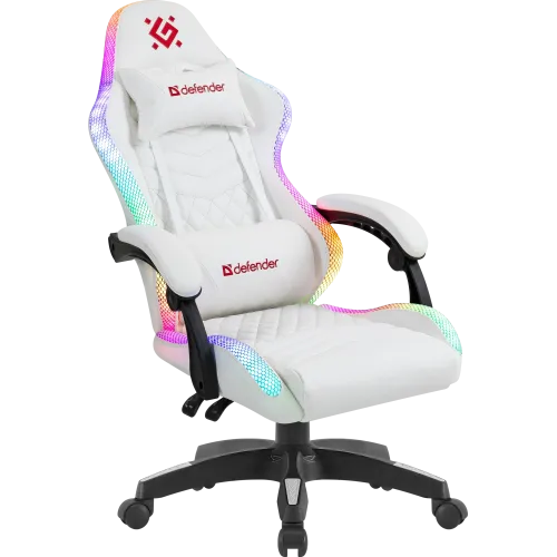 Кресло игровое Defender CORE белый RGB