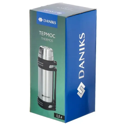 Термос DANIKS SL-150NGL, универсал., нерж.,1,5 л. (435637)(*5)