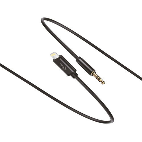 Кабель Lightning - AUX Jack 3.5mm Vixion VX-10i черный (GS-00028894)