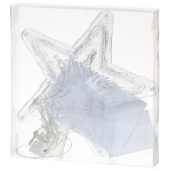 Верхушка на елку Звезда 22см прозрачный провод, цвет белый LED SYDA-0419117 N.N