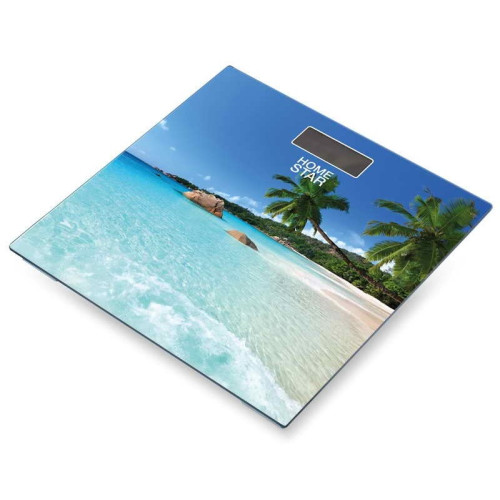 Весы напольные электронные HOMESTAR, HS-6001P, Пляж (466299)