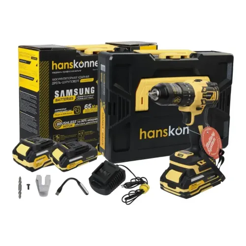 Шуруповерт HANSKONNER HCD2065PRO 18В