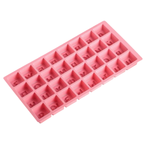 Форма для выпечки силикон Доляна «Буквы Алфавит», 35х18х3см, 32 ячейки (10896206)