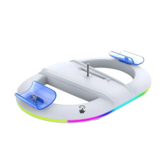 Зарядная док станция IPEGA для Sony PS5 Slim c подсветкой, белая