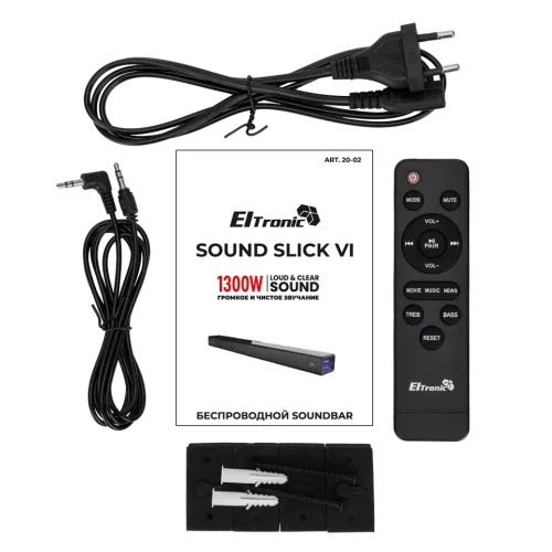 Саундбар ELTRONIC 20-02 SOUND SLICK 6 черный