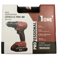 Шуруповерт NUMBER ONE CD18/2.0-PRO-BR