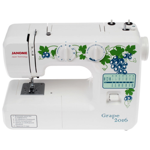 Швейная машина JANOME Grape 2016 белый/зеленый