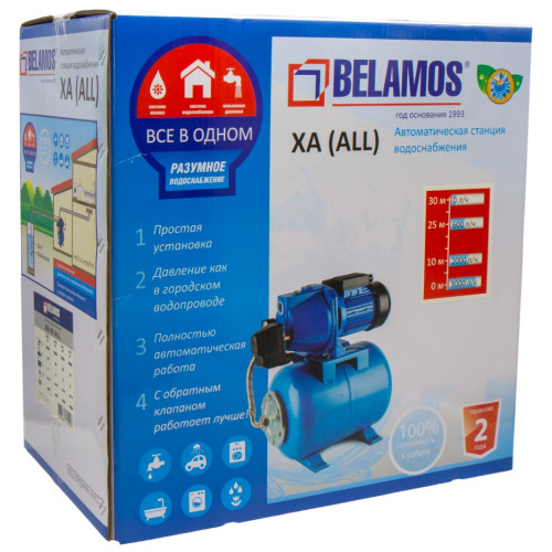 Насосная станция BELAMOS XA08 ALL 800 Вт, чугун (58л/мин 38м)