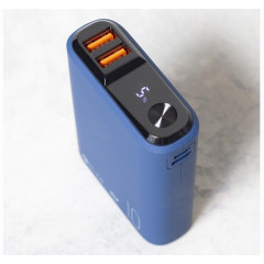 Повербанк 10000 мАч Olmio QS-10 темно-синий