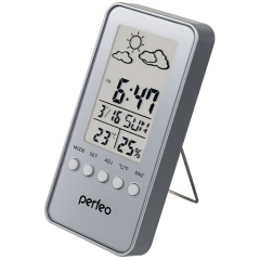 Метеостанция PERFEO PF-A4864 WINDOW PF-S002A серебряный