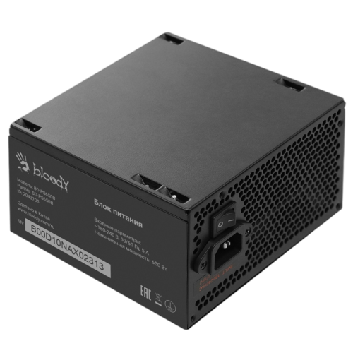 Блок питания Bloody 650W ATX BD-PS650B 80+ bronze (20+4pin) APFC 120mm fan 6xSATA RTL