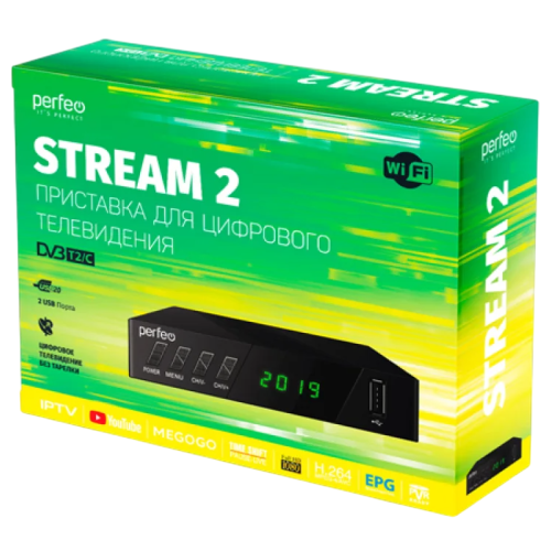 Приставка цифровая PERFEO PF-A4488 STREAM-2 (*7)