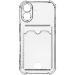 Бампер Apple iPhone 16 ZIBELINO Silicone Card Holder прозрачный