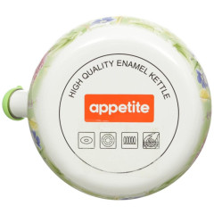 Чайник со свистком APPETITE Примавера, эмаль, 2 л. (FT7-PR)(237879)