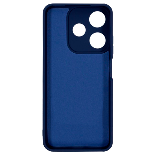 Бампер Tecno Spark 10C ZIBELINO Soft Matte синий с микрофиброй