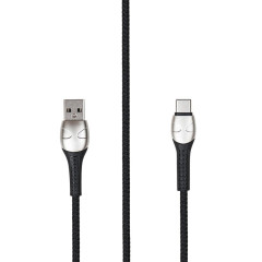 Кабель USB 2.0 A вилка - Type C 1 м TFN TFN-C-SPD-USBC1MBK