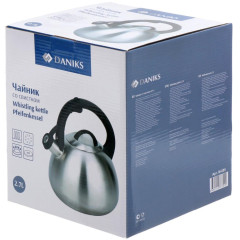 Чайник со свистком Daniks M-085, индукция, нерж., 2,7 л. (397662)