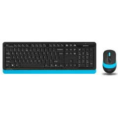 Клавиатура + Мышь A4 Fstyler FG1010 клав:черный/синий мышь:черный/синий USB Multimedia