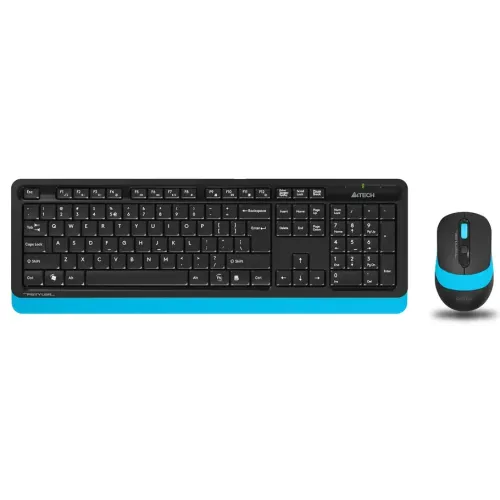 Клавиатура + Мышь A4 Fstyler FG1010 клав:черный/синий мышь:черный/синий USB Multimedia