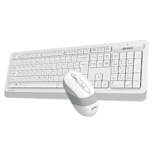 Клавиатура + Мышь A4 Fstyler FG1010 клав:белый/серый мышь:белый/серый USB Multimedia