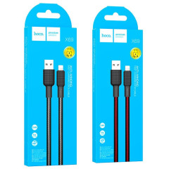 Кабель USB 2.0 A вилка - 8pin 1 м HOCO X69 Black Red