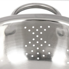 Дуршлаг NN нерж., с ручкой, на ножке, 21 см (GS-08126-20)