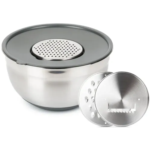 Миска ATTRIBUTE GRATE IT ASG005, с крышкой, 3 терки, 5 л. (1374650)