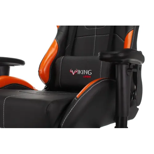 Кресло игровое Zombie VIKING 5 AERO черный/оранжевый эко.кожа