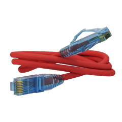 Кабель RJ-45 1 м Hyperline красный