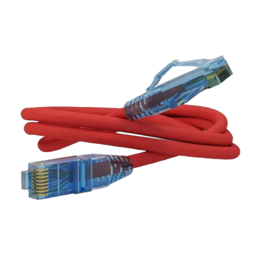 Кабель RJ-45 1 м Hyperline красный