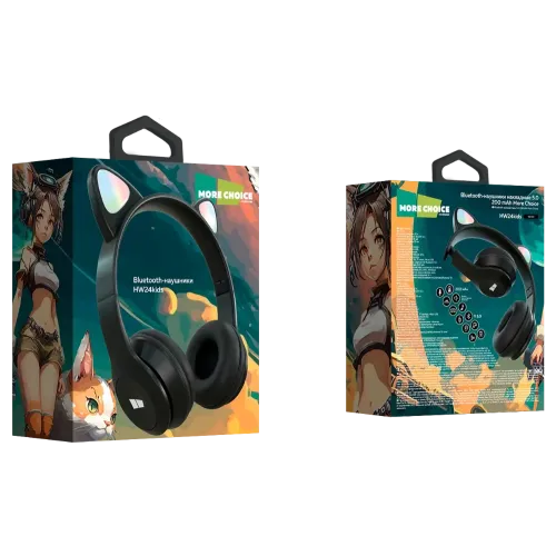 Гарнитура Bluetooth More choice HW24kids черный