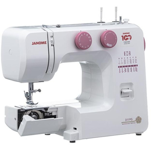 Швейная машина JANOME 311PG белый/розовый