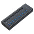 Коммутатор USB 2.0 HARPER HUB-10MB Black