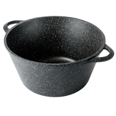 Кастрюля Горница Гранит, алюм., 2л, крышка стекло (к2233аг)