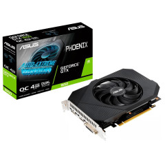 Видеокарта Asus PCI-E PH-GTX1650-O4GD6 NV GTX1650 4096Mb 128b GDDR6 1410/12000 DVIx1/HDMIx1/DPx1/HDC